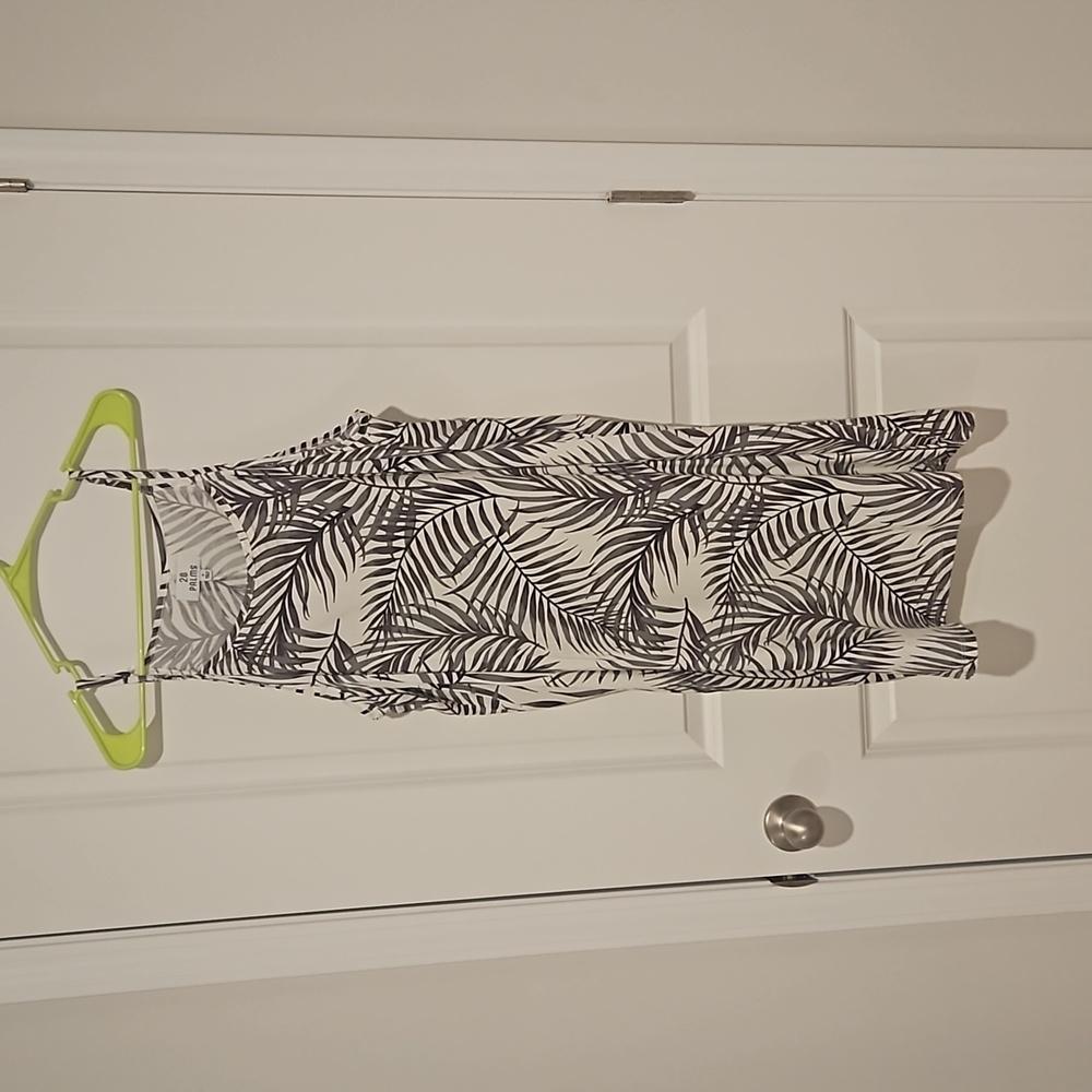 Palm print dress